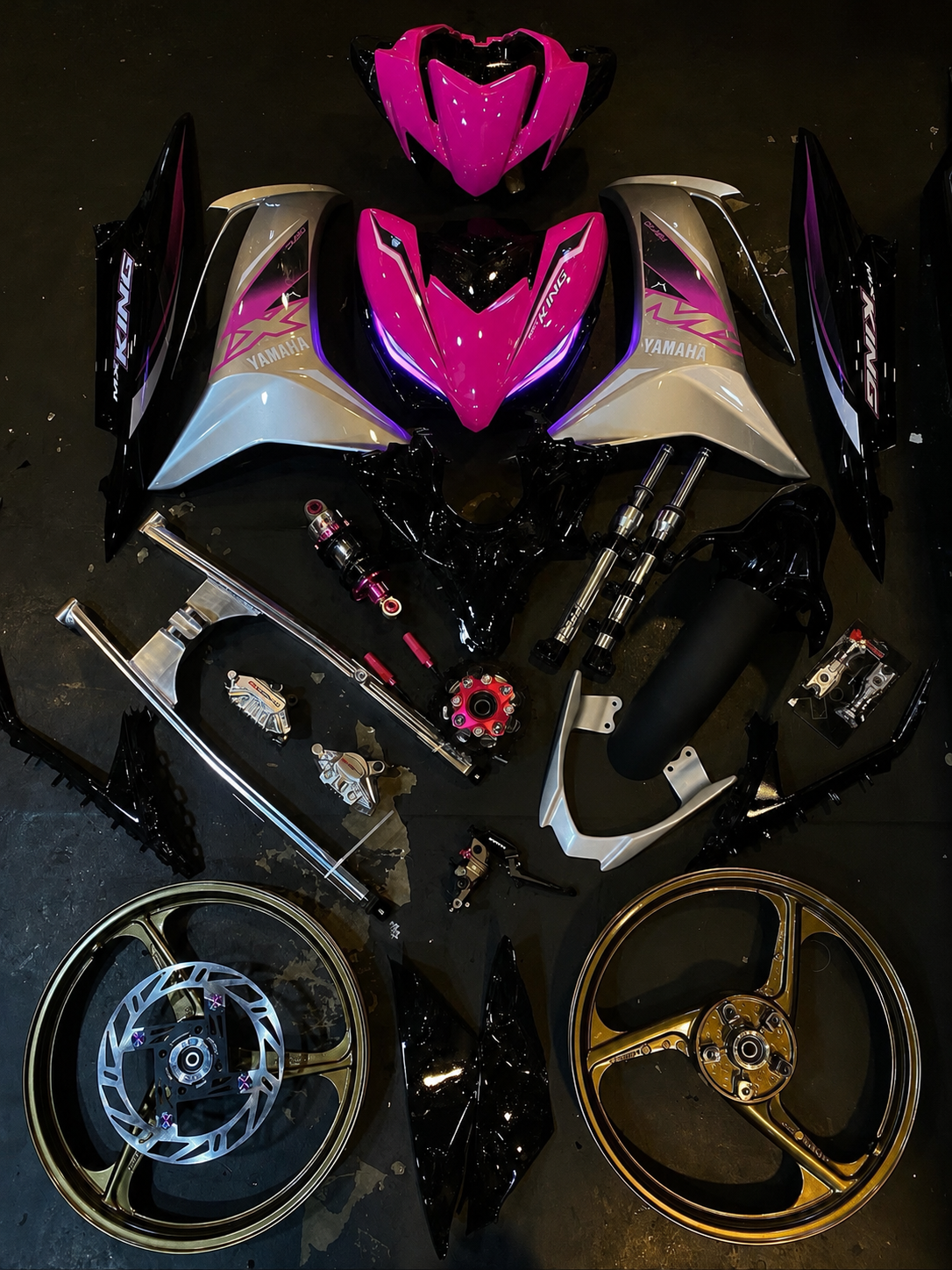 COMBO LC V8 CUSTOM SET MX KING PINK✨💕 .