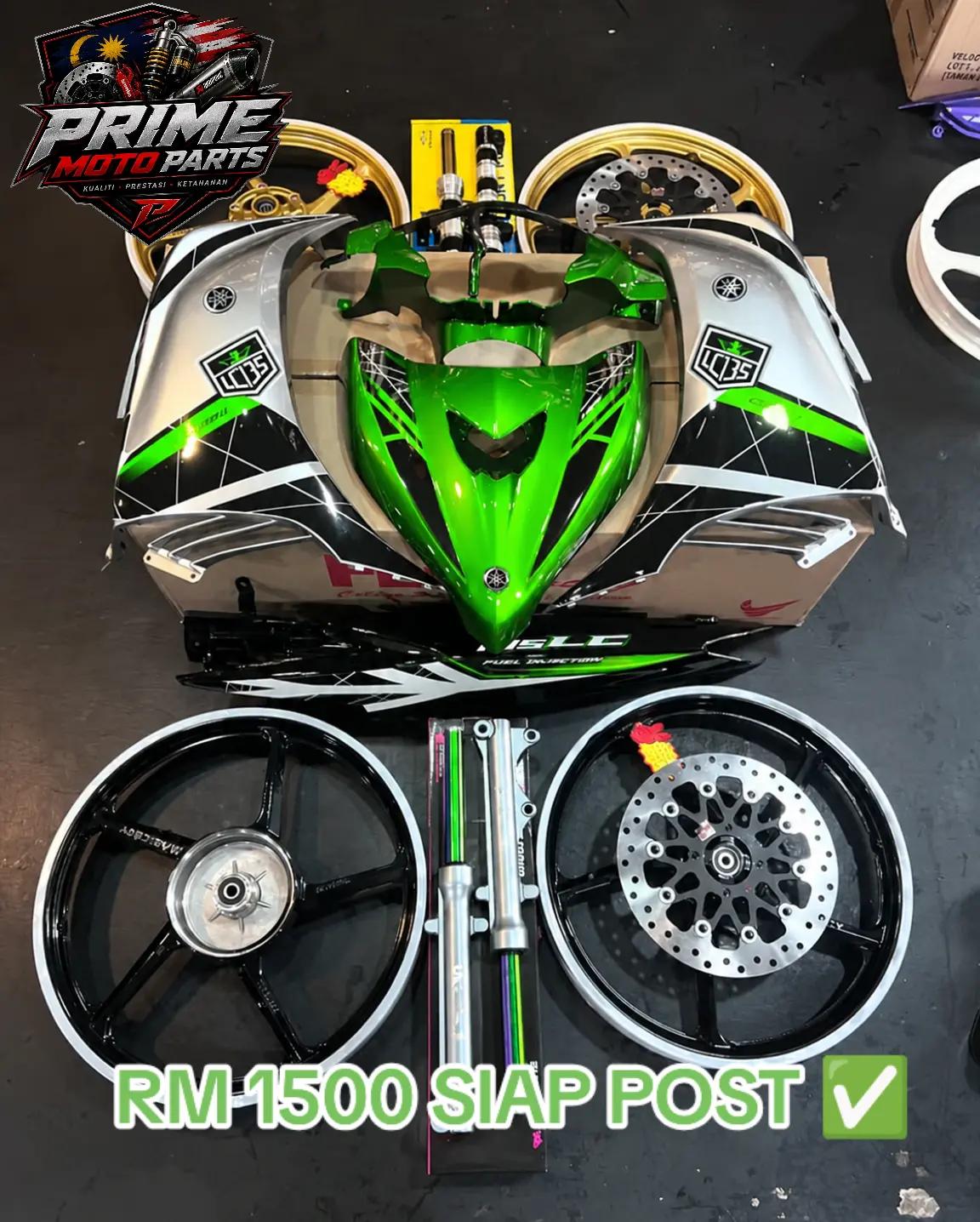 LC135 V2 4S/5S CUSTOM SET HIJAU TITAN ✅✨