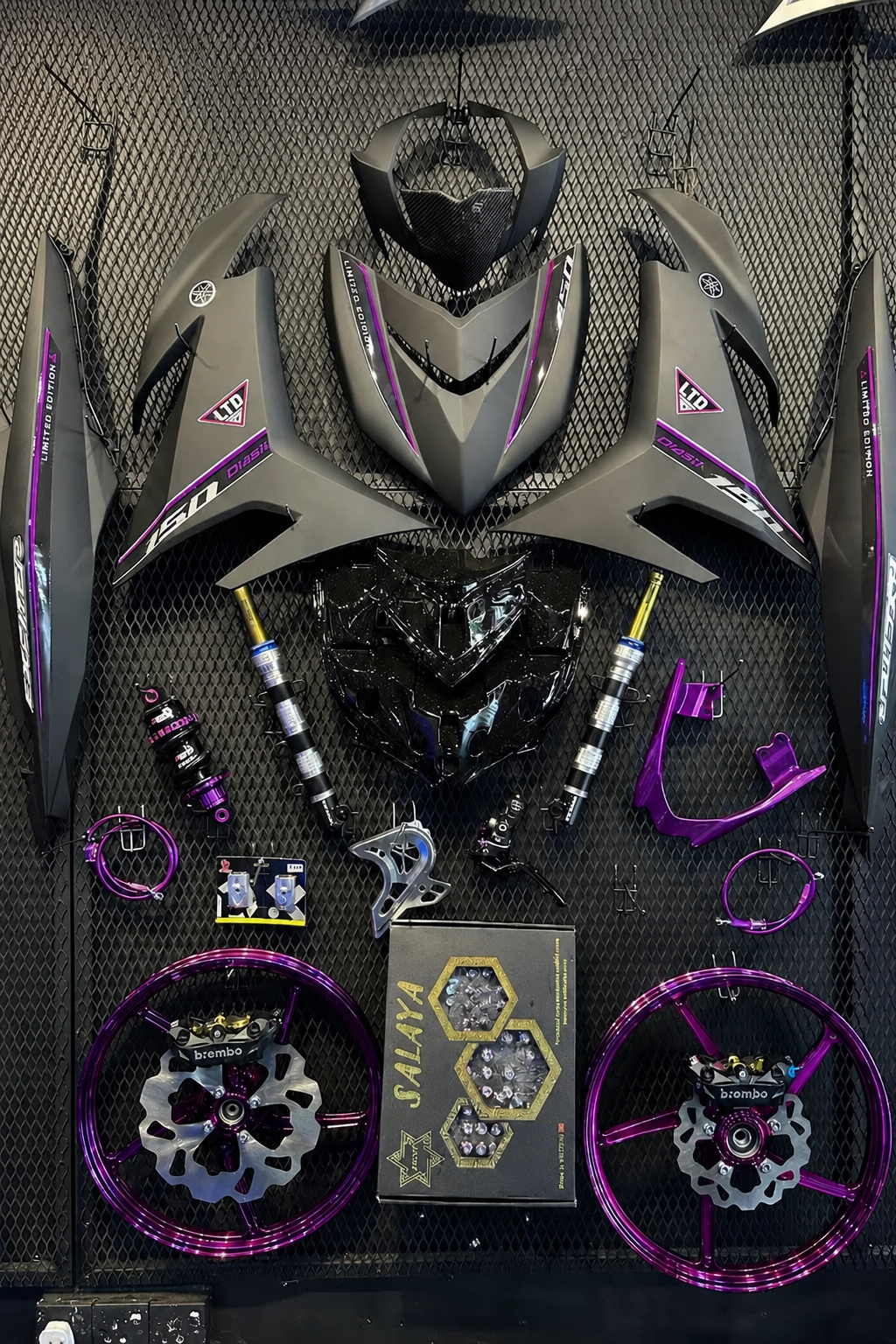 COMBO Y15ZR V2 CUSTOM SET LTD MATE BLACK SE EDITION ✨
